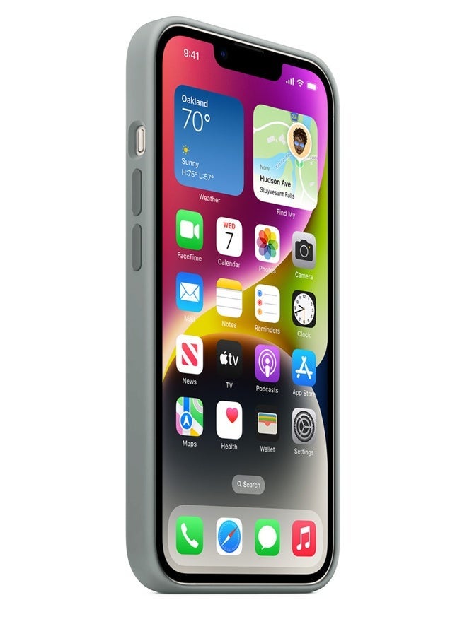 ميدا جراب سيليكون لموبايل ايفون 14 - 6.1 انش حماية كامل الجسم بملمس ناعم حريري غطاء مضاد للصدمات - Image 4